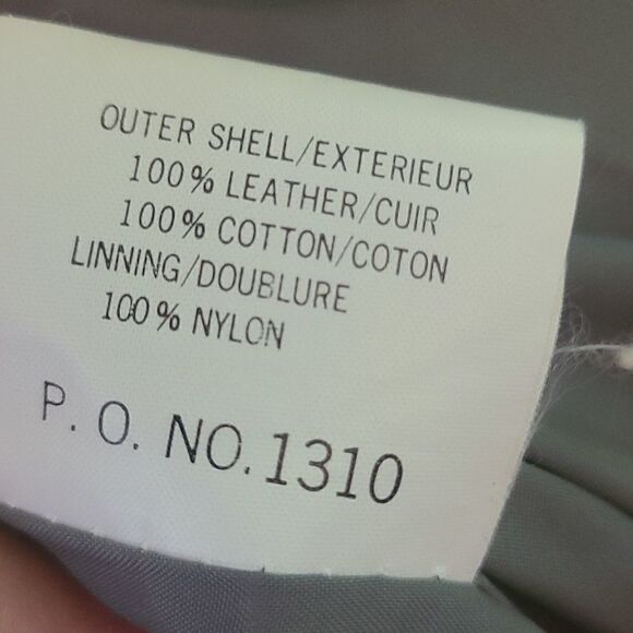 Size 11 Stylman International Grey Cotton and Leather Patchwork Jacket - Picture 10 of 10